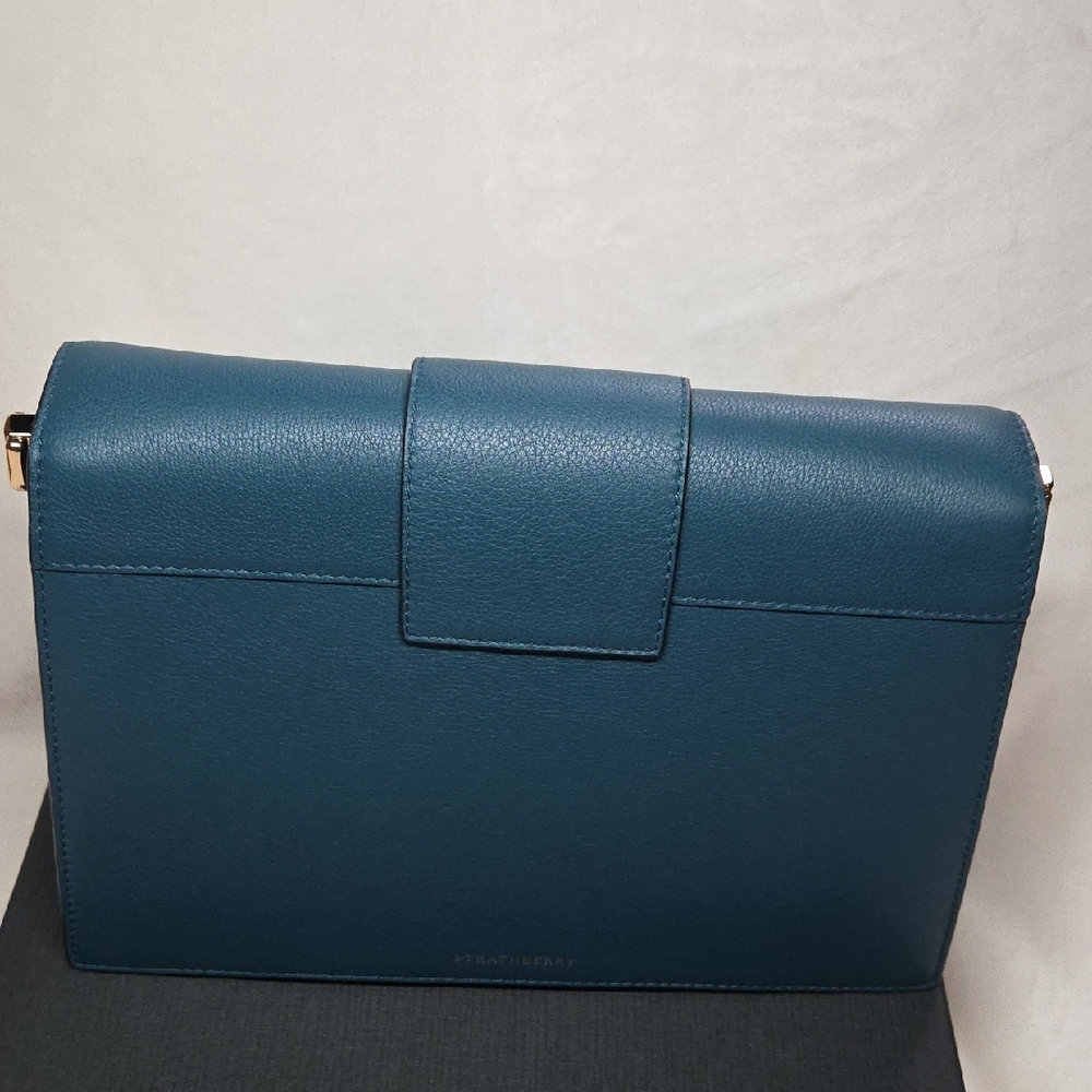 Strathberry Teal Leather Shoulder Bag - Picture 4 of 13